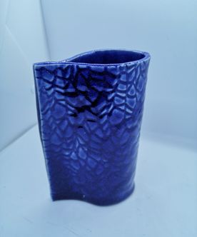 Vase i blank blå